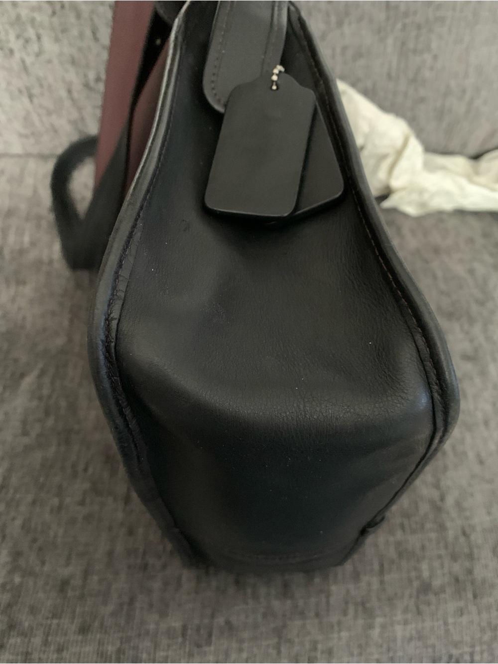 Limited Edition 75th Anniversary Saddle Bag | Black & Burgundy #38247 - Picture 15 of 16